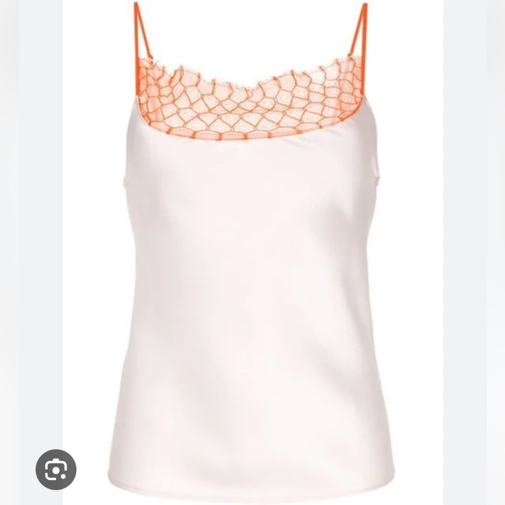 Christopher Esber Lace trimmed satin camisole